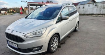 Ford C-MAX II Grand C-MAX Facelifting 1.5 TDCi 120KM 2016 Ford Grand C-MAX Manual Grzane Fotele Kierownica Szyba Przod Serwis do Kon
