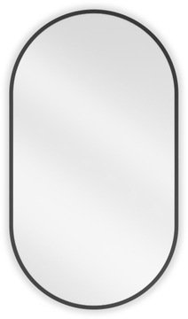 MEXEN LOFT LUSTRO ŁAZIENKOWE OWALNE 80 x 45 CM RAMA CZARNE