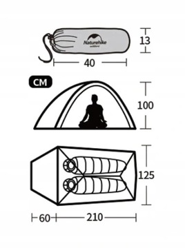 ЛЕГКАЯ ОБНОВЛЕННАЯ ПАЛАТКА CLOUD UP 1 20D NATUREHIKE