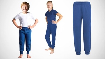 CIENKIE SPODNIE DRESOWE 104 DLA DZIECI SPORTOWE DRES DZIECIĘCE GŁADKIE