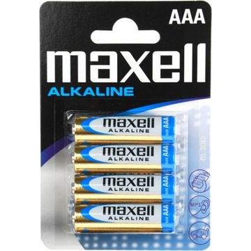 BATERIE MAXELL ALKALINE AAA LR3 4 SZTUKI