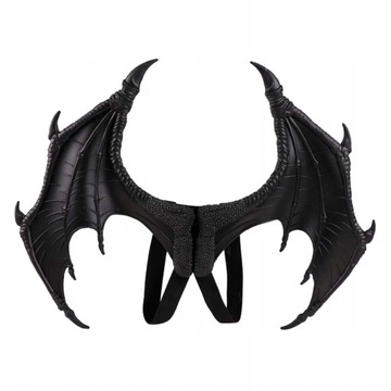 Halloweenowy kostium diabła ze skrzydłami smoka