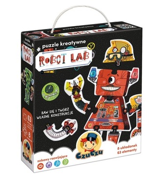 Puzzle kreatywne CzuCzu Robot Lab 63 el.