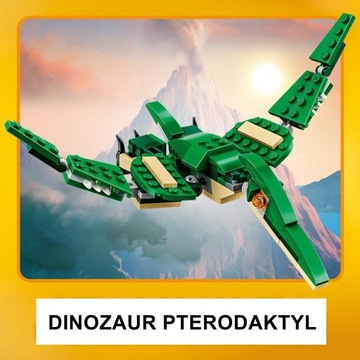 LEGO CREATOR 31058 POTĘŻNE DINOZAURY T-REX ZABAWKA DLA CHŁOPCA NA PREZENT