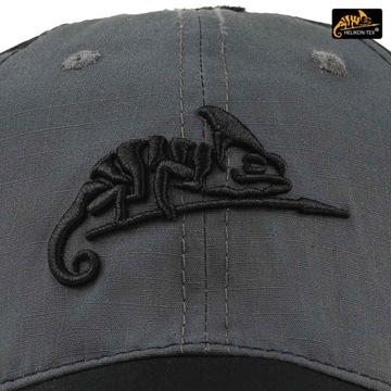 Бейсбольная кепка с логотипом Helikon - черный / темно-серый