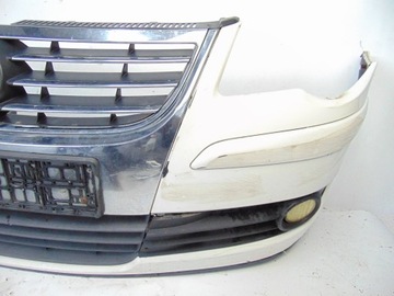 NÁRAZNÍK PŘEDNÍ MASKA VOLKSWAGEN TOURAN 1T FACELIFT (2010-2015) BÍLÝ