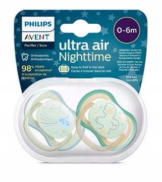 Соска AVENT ULTRA AIR 0–6 мес ДЫШАЩАЯ + ЧЕХОЛ