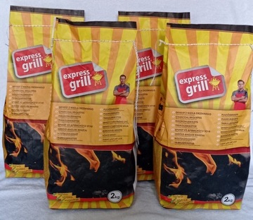 Угольные брикеты Express Grill 2 кг - идеальны для гриля