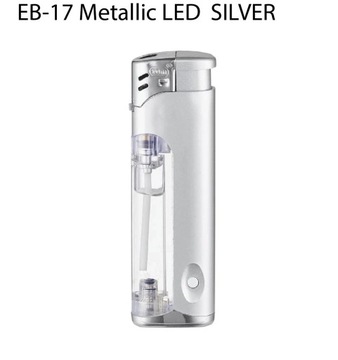 100 x Zapalniczka Metallic LED z TWOIM NADRUKIEM