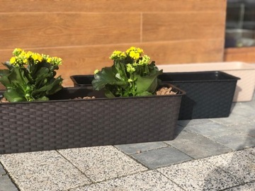 4 балконных ящика ISR800P, цветочный горшок 80 см.