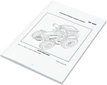 Instrukcja MF 4435-4445-4455 Massey Ferguson PL