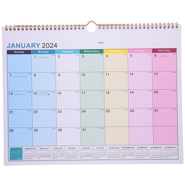 SOLIDNY KALENDARZ CODZIENNY DO BIURA 2024 37,50X30,00X1,00CM -2025