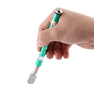 NÓŻ OLEJOWY DO CIĘCIA SZKŁA ZIELONY