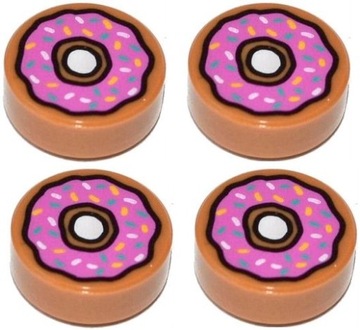 LEGO CITY 4X PĄCZEK DONUT CIASTKO 98138pb182