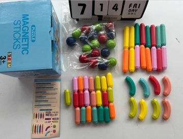 Магнитные палочки 64EL Обучающие магнитные блоки