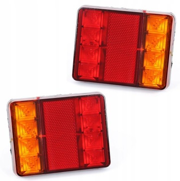 LAMPA TYLNA DO PRZYCZEPY DIODOWA LED 12V Homologacja E4