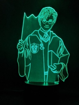 ГАРРИ ПОТТЕР 3D СВЕТОДИОДНЫЙ НОЧНИК + ПУЛЬТ ДУ