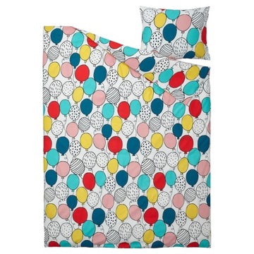 IKEA BUSENKEL Pościel dziecięca 150x200 balony