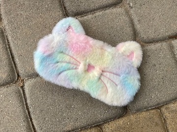 МАСКА ДЛЯ СНА EYEPADAD РЕЛАКСАЦИЯ СНА КОШКА РАДУГА КОШКА ПЛЮШ РАДУГА