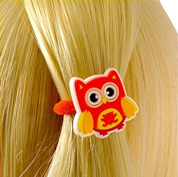 SOWA Gumki dla dzieci Metalowe z gumową ozdobą