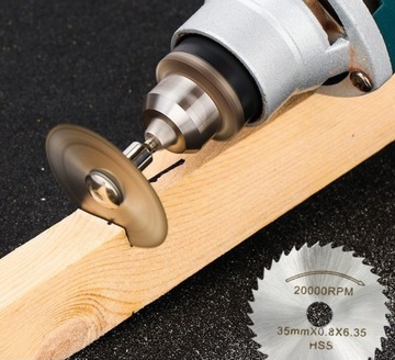 РЕЖНЫЕ ДИСКИ ДИСКИ ДЛЯ СВЕРЛ 5 шт. + ПЕРЕХОДНИК