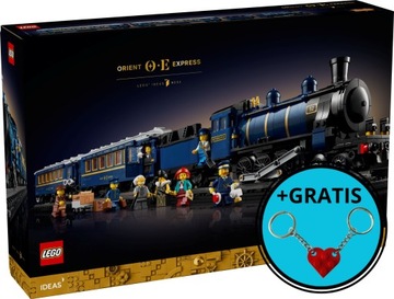 LEGO Ideas 21344 Pociąg Orient Express + 2 x brelok LEGO - GRATIS