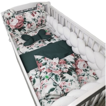 ZESTAW DO ŁÓŻECZKA 7 EL WARKOCZ 180CM ROŻEK VELVET