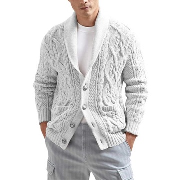 New Men's Cardigan Sweater Autumn Winter Knitted C