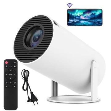 Mini rzutnik przenośny projektor 2.4/5G WiFi Bluetooth 5.0 Android TV