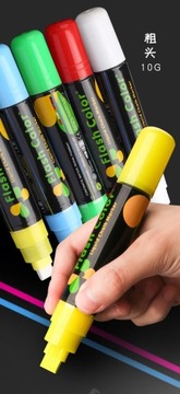 8 цветов, маркеры с жидким мелом, ручки, которые можно стирать в мокром виде