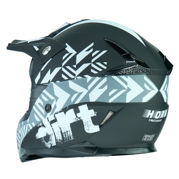 KASK MOTOCYKLOWY CROSS HORN 915 ENDURO QUAD POD INTERKOM ECE-06 + GOGLE M