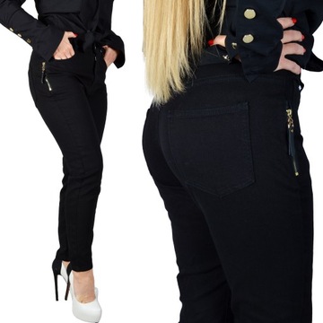 Spodnie Jeansy Wyszczuplające Jeansowe plus Size