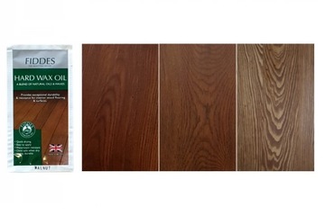 FIDDES Olejowosk drewniane meble podłogi HARD WAX OIL WALNUT próbka 5ml