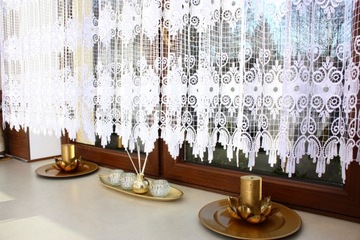 Zazdrostka Gipiura Biała Firanka Do Pokoju Do Kuchni Na Wymiar 40 wys