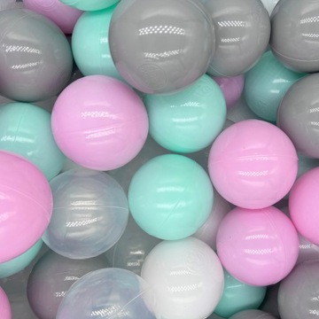 Plastikowe piłeczki piłki kulki zestaw 500szt. 7cm