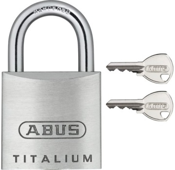 KŁÓDKA ABUS TITALIUM SYSTEM 1 KLUCZA 64Ti/20 20 mm