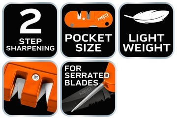 НЕО Точилка для ножей, карманная 56-054