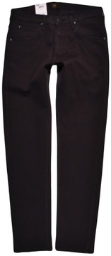 LEE spodnie TAPERED regular BLACK jeans DAREN ZIP FLY _ W30 L32