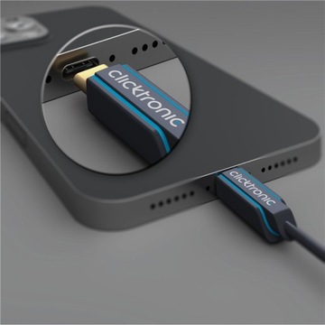 Кабель CLICKTRONIC USB Type-C — USB-C 3.2 Gen 1, 1 м