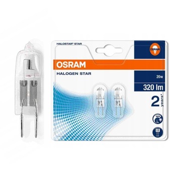 ŻARÓWKA HALOGENOWA KAPSUŁKA 12V 20W G4 OSRAM 2SZT