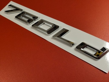 Эмблема 760Ld для BMW Silver Glossy