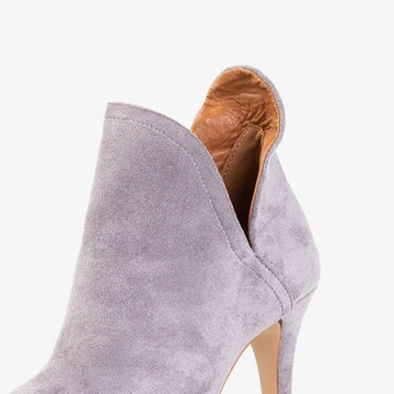 ЗАМШЕВЫЕ БОТИНКИ BELLA PARIS СЕРЫЕ R39