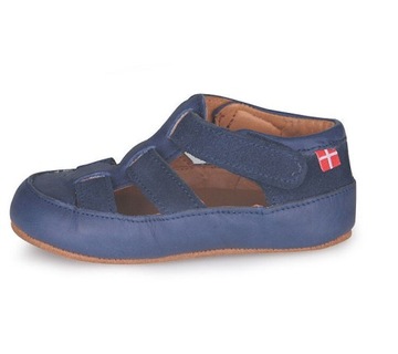 SKÓRZANE KAPCIE DZIECIĘCE OBEX HELIS II WERSJA SZERSZA BAREFOOT R28