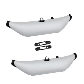 white and black canoe support