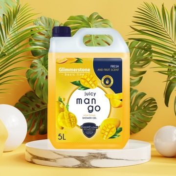 GLIMMERSTONE SHOWER GEL ŻEL POD PRYSZNIC SOCZYSTE ŚWIEŻE MANGO 5L KUGO HOME