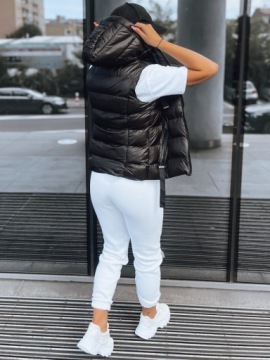 ЖИЛЕТ СТЕГАНЫЙ ЖЕНСКИЙ С КАПЮШОНОМ, размер. л