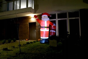 НАДУВНАЯ САНТА-ГИГАНТ 3,5М НАСОСНАЯ / LED Новогодние гирлянды, снеговик, ёлка