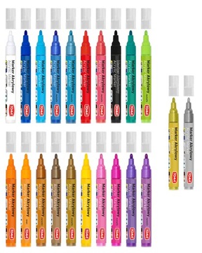 АКРИЛОВЫЕ МАРКЕРЫ TOMA, АКРИЛОВАЯ КРАСКА TO-402 22 ЦВЕТА