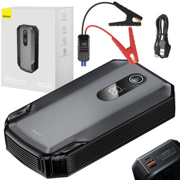 Baseus Rozrusznik JUMP STARTER BOOSTER Powerbank 20000mAh MOCNY 2000A KLEMY