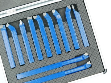 НАБОР ТОЧНЫХ НОЖЕЙ 11 ЭЛЕМЕНТОВ. НОЖ 10х10 мм + КОРОБКА